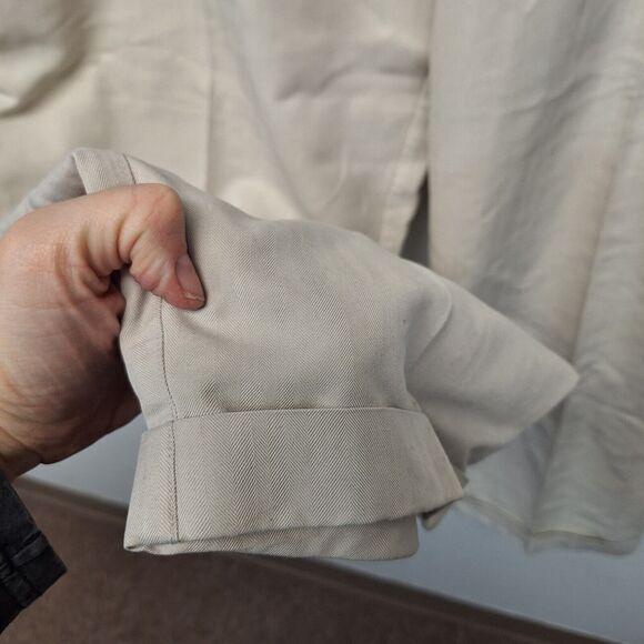 Havana Jacks Cafe Chino Pants Pleated Front Cuffed Hem Beige Men's Size 36 - Picture 5 of 12